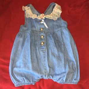 Vintage jean romper